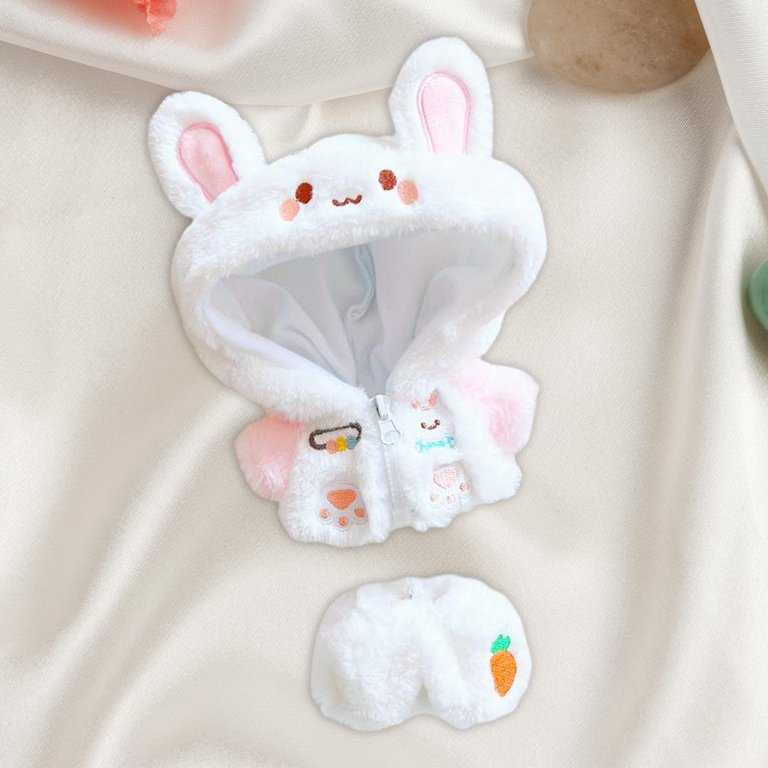 Doll Outfits Set Zipper Coat Pants Set Doll Dress up for 7.8