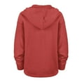 thumbnail image 3 of Women's '47  Scarlet San Francisco 49ers Plus Size Clarity Kennedy Pullover Hoodie, 3 of 3