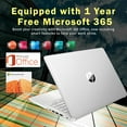 thumbnail image 6 of HP 14" HD Anti-Glare Laptop, Intel Processor N150, 8GB RAM, 288GB Storage(128GB SSD+160GB Docking Station Set), Intel Graphics, 1 Year Office 365, Fast Charge, Wi-Fi 6, Win 11 S, Silver, 6 of 9