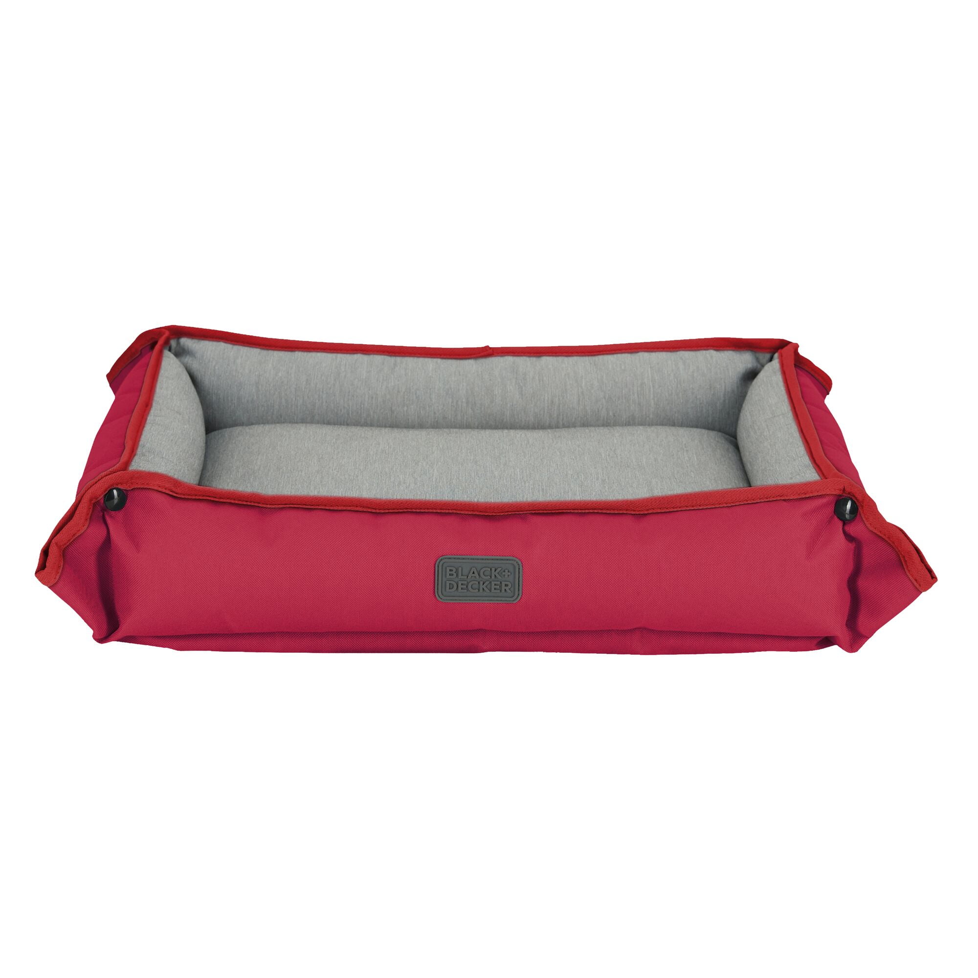 BLACK+DECKER Four Way Pet Bed for Medium Dogs, Red (1005BMRD)