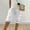 White, variant on BRGZLK Cotton Linen Shorts for Women Summer Woven Striped Patchwork Button Loose Casual Capris Pants White XL