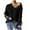 Black Sweaters, variant on Htigea Womens V Neck Pullover Sweater Boho Floral Graphic Long Sleeve Sweaters Casual Loose Fitted Knit Jumper Tops Beige S
