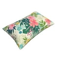 thumbnail image 3 of Naloa Tropical Flowers Pillowcase, Throw Pillowcase, Wrinkle-Free, Stain-Resistant with Hidden Zipper for Bedroom Sofa - 20"x30", 3 of 9