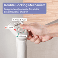 thumbnail image 6 of Momcozy Retractable Baby Gate, 33" Tall, Extends up to 55" Wide, 6 of 13