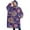 Purple Paisley and, variant on Oversized Wearable Blanket Hoodie,Purple Ethnic Mandala Pattern Sherpa Blanket Hoodie with Super Pockets,Super Warm Fuzzy Pullover for Women & Men