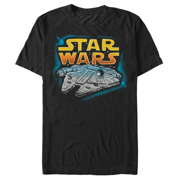 Star Wars Men's Millenium Falcon Slim Fit T-shirt XX-Large Black