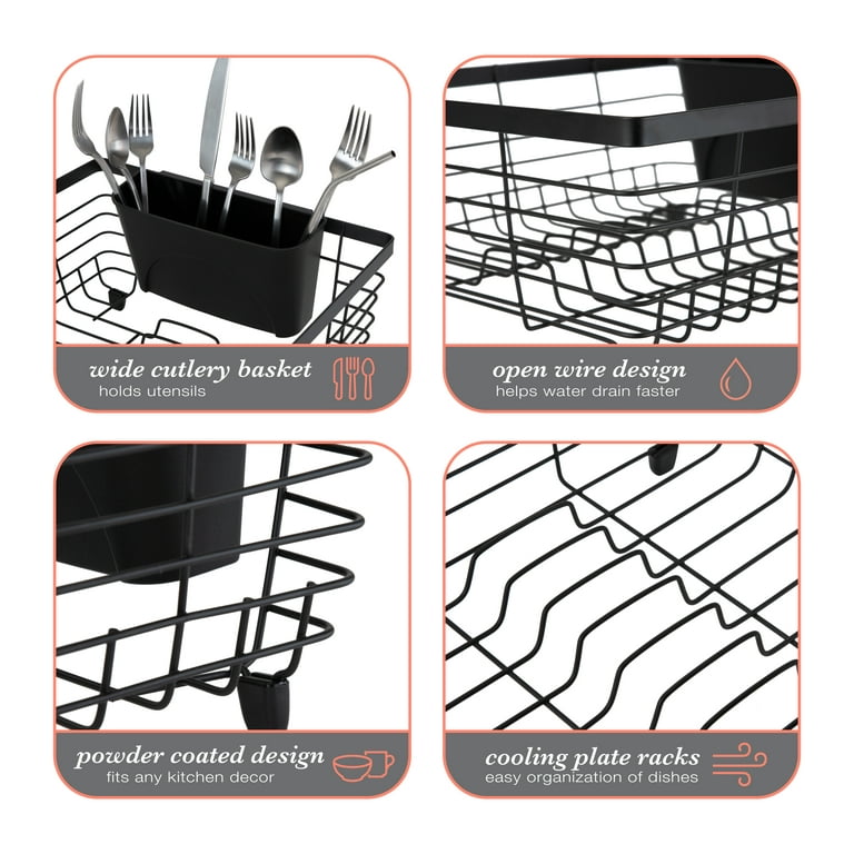 Kitchen Details Flat Wire Dish Rack
