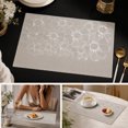 thumbnail image 4 of SLYNSHome Hot Place Mat, Waterproof Heat-Proof Western Food Insulation Pad,Gray Easy-to-Clean Tea Decoration Mat for Home Dining and Kitchen Table, 4 of 6