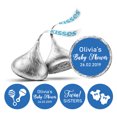 thumbnail image 1 of Darling Souvenir Candy Chocolate Labels Twins Sisters Custom Stickers 190 Pcs-Medium Blue, 1 of 1