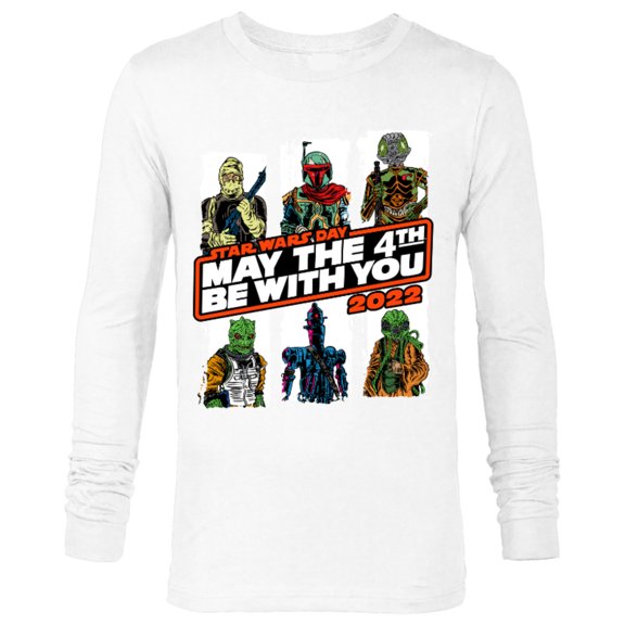 Star Wars Bounty Hunters May The 4th Be With You 2022 - Long Sleeve T-Shirt for Men - Customized-White