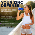 thumbnail image 3 of KAL Zinc 15 Plus, Immune Support Supplement with 15mg Chelated Zinc, Betaine HCl and Trace Minerals, Healthy Metabolism and Immune System Support, Vegan, Gluten Free, 60-Day Guarantee, 100 Tablets, 3 of 6