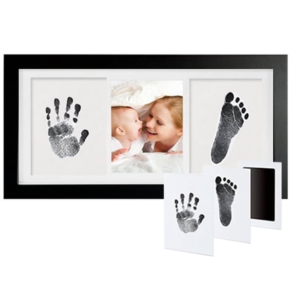 Paw Print Frame Kit for Pets, Includes Ink Pad, and Wooden Memorial Frame for Dog Lovers and Pet Memorials