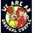 thumbnail image 2 of Junior's Marvel WandaVision Unusual Couple  Graphic Tee Navy Blue 2X Large, 2 of 3