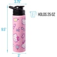 thumbnail image 2 of Silver Buffalo Sanrio Hello Kitty Summer Vibes Stainless Steel Water Bottle, 25 Ounces, 2 of 6