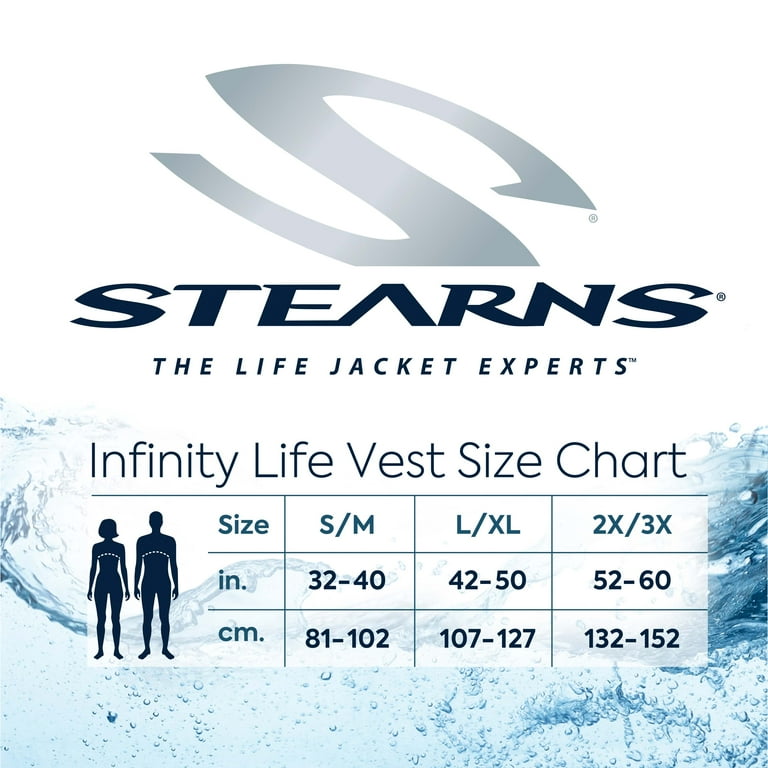 Stearns Infinity Series Antimicrobial Life Jacket L/XL