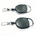 thumbnail image 3 of 2 Pcs Porte-Clés Rétractables Haute Élasticité Anti-Perte Porte-Clés Rétractable Enrouleur de Badge Câble en Acier Anneau de Clé (Noir), 3 of 5