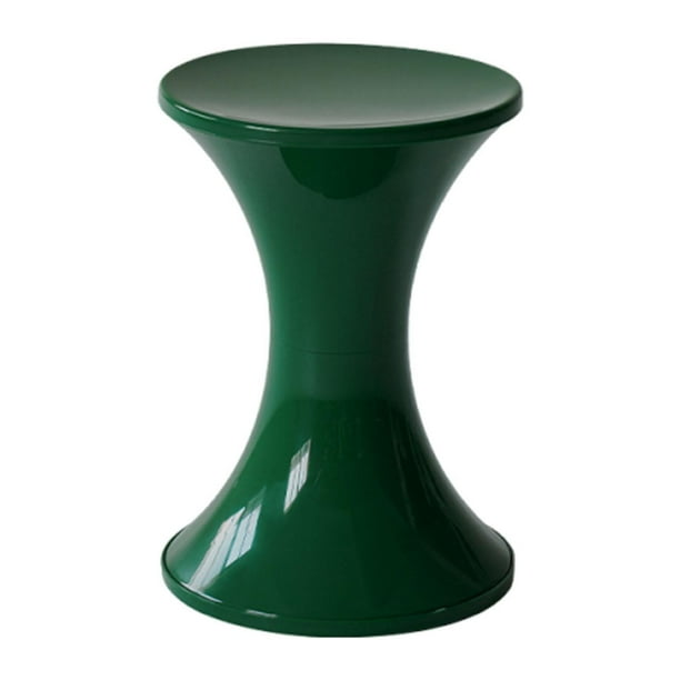 Taburete otomano multifuncional con almacenamiento, mesa auxiliar ligera y resistente con tapa extraíble para niños y adultos, creativo, 44 x 31 cm Verde