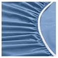 thumbnail image 6 of Extra Deep Pocket Full Sheets - Fits Mattress 18-24 Inches Deep - 6 Pieces Hotel Luxury 1800 Thread Count Microfiber Sheet Set - Ultra Soft Sky Blue Full Size Bed Sheets, 6 of 7