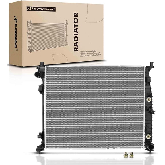 A-Premium Engine Coolant Radiator Assembly with Transmission Oil Cooler Compatible with Mercedes-Benz W166 X166 GL350, GL450, GLE450, ML250, ML350, ML400, Automatic Transmission, Replace# 0995001303