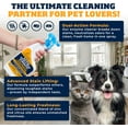 thumbnail image 4 of Nuesta Pets Pet Stain & Odor Eliminator, Pineapple & Papaya Enzyme, Expert Cleaning Formula, For Indoor Cats & Dogs, 2 Pack, 20 oz, 4 of 8