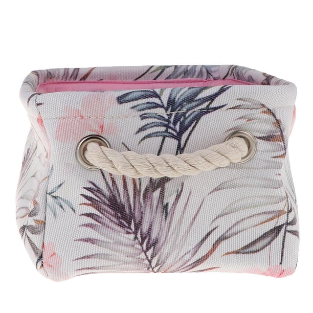 Cestas de lona plegables para juguetes de bebé, color rosa, 27 x 18 x 12 cm Rosa 27X18X12cm
