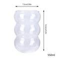 thumbnail image 4 of Ripple Drinking Glasses Clear Drink Cup for Juice Milk Champagne Cocktail Origami Style Glass Cup Vintage Fluted Glassware Glass Drink Cup Housewarming Gift Ribbed Glassware, 4 of 8