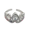 thumbnail image 2 of Anillo de corona de circonita con incrustaciones de diamantes de moda europea y americana, anillo ajustable abierto de temperamento de alto grado hueco, 2 of 5