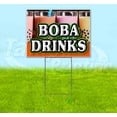 thumbnail image 1 of Boba Drinks (18" x 24") Yard Sign, Includes Metal Step Stake, 1 of 6
