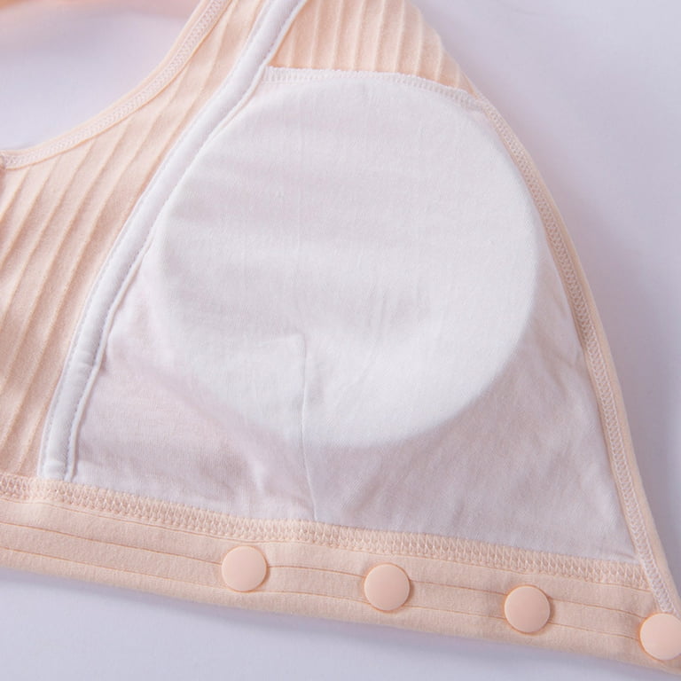 Munlar Nursing Bras,Womens Breastfeeding Bra,Ladies Comfortable Breathable  Front Buckle Vest Style Gathers Breastfeeding Pregnant Bra Woman Underwear