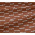 thumbnail image 5 of oneOone Viscose Jersey Rust Brown Fabric Insect Block Dress Material Fabric Print Fabric By The Yard 60 Inch Wide, 5 of 5