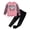 Pink, variant on Usaibhir Girls Clothes Girl Print Long Sleeve Pullover Sweatshirt and Leggings 2PC Girls Outfits Fall 6-14T