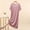 Pink, variant on Sleep Dress Casual Sleepwear Solid Color Lace Loose Short Sleeve Thin Nightgown for Women