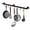 Matte Black-23.7 inch, variant on Wall Mounted Pot Rack 39.4 inch Antique Brass Stainless Steel Kitchen Storage