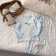 thumbnail image 1 of Cowsor Toddler Baby Fall Outfit Linen Long Sleeve Button Down PocketShirt Tops Striped Pants 2Pcs Clothes Set, 1 of 5