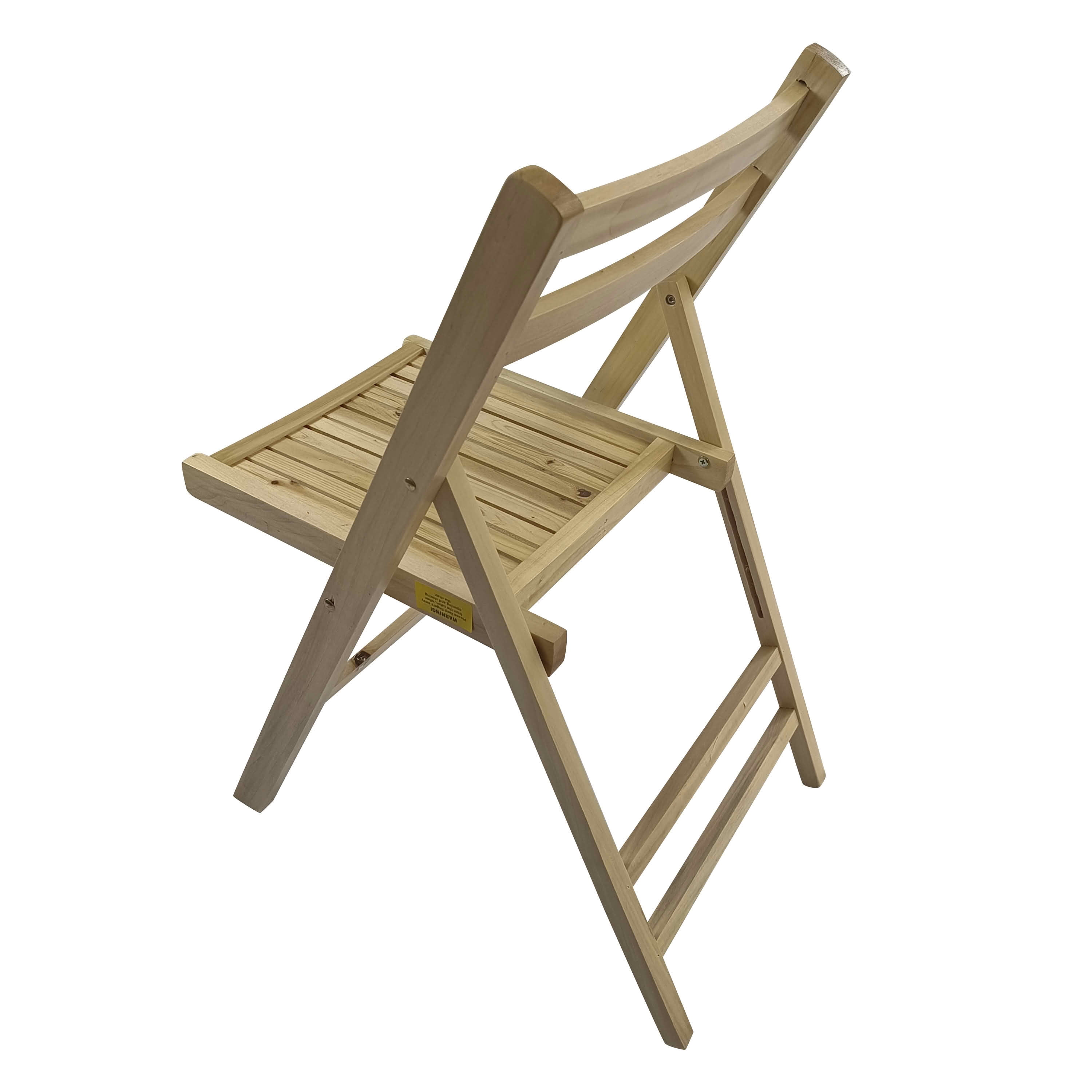 MAYEERTY Set of 4 Honey Solid Wood Slatted Folding Chairs, Portable Foldable Event Dining Chairs for Indoor Outdoor Wedding Kitchen Balcony, Holds 200 LBS