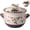 1.5L, variant on Ceramic Casserole Pot with Lid and Handles, Heat Vent Design Soup Stew Pot, High Temperature Resistant Household Clay Pot for Home Kitchen Cooking