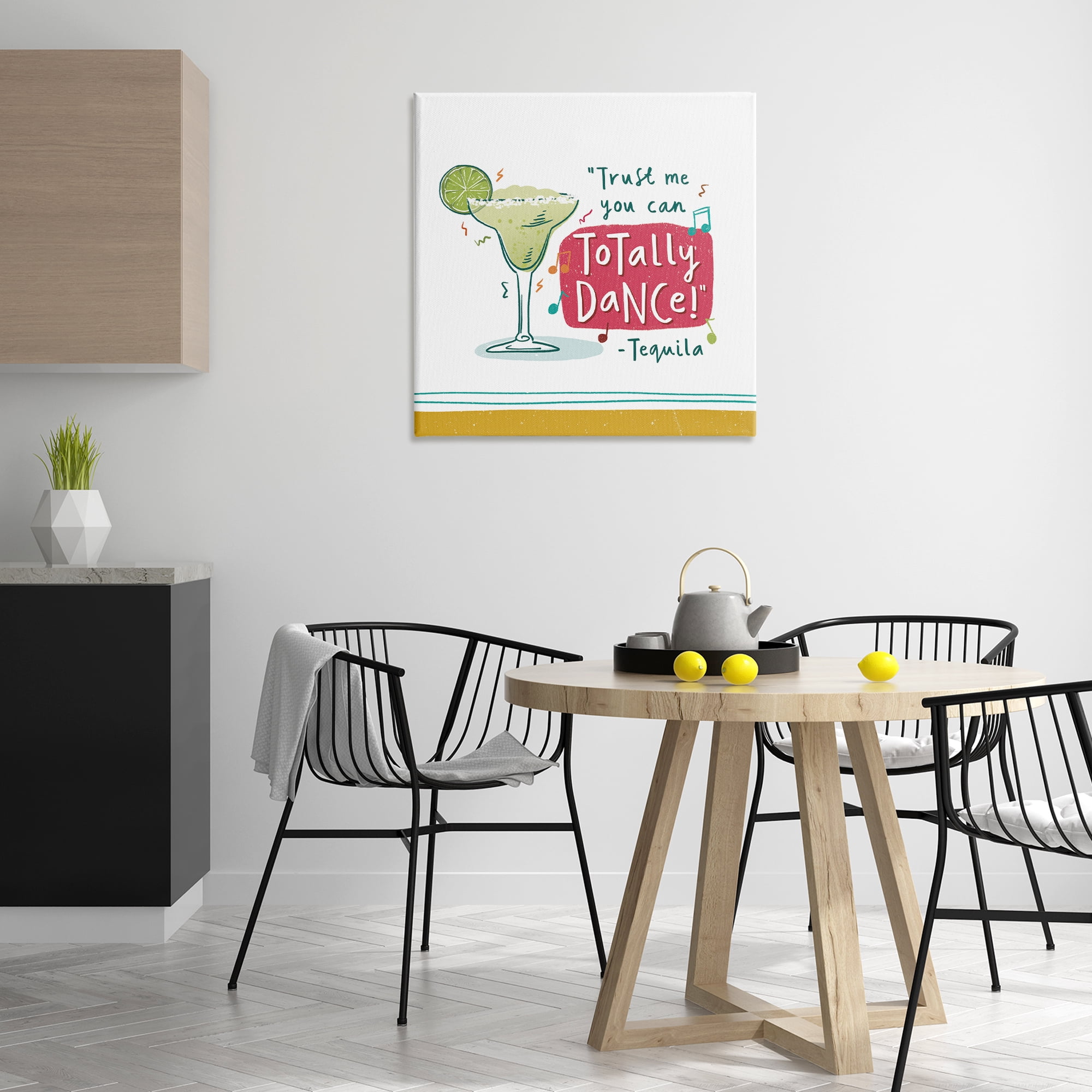Stupell Industries Funny Tequila Phrase Food & Beverage Painting Wrapped Canvas Art Print Wall Art, 30 x 30