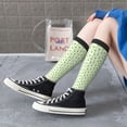 thumbnail image 6 of Picia Women Crew Soft Moisture-wicking Socks Green Avocado Pattern Design Cotton Socks, One Size fit All, 6 of 9