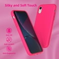 thumbnail image 4 of Compatible with iPhone XR Case, Drop Protection Liquid Silicone Gel Rubber Full Body Bumper Cover with Soft Microfiber Shockproof Phone Case for iPhone XR 6.1", Hot Pink, 4 of 14