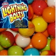 Lightning Bolts 5 lbs Dubble Bubble Gumballs - Classic Chewing Gum with Bold Colors and Flavors
