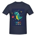 thumbnail image 4 of Bingfone Dinosau Space Explorer Men'S Loose Fit Short-Sleeve Pocket T-Shirt, 4 of 7