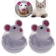 thumbnail image 1 of Dispensador de comida de pie con forma de ratón (2 piezas) Juguete interactivo para gatos (2 piezas), 1 of 5