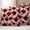 Dark Red, variant on Pink Geometric Moroccan Outdoor Waterproof Pillow Covers, Abstract Art Pink Ombre Modern Decorative Square Throw Pillowcase Sofa Cushion Sham for Patio/Couch/Chair, 26"x26" 2 Pack