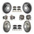 thumbnail image 1 of Transit Auto Roulements de Moyeu de Roue avant Arrière avec Rotors de Frein à Disque Enduits et Kit de Tampons Semi-Métalliques (10 Pcs) pour Voiture 2016-2022 Honda HR-V FWD - Côté Gauche Droit (Conducteur Passager) KBB-130515, 1 of 10