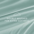 thumbnail image 5 of Wrinkle Resistant Super Soft Bed Sheets Set, Queen 4-Piece Solid in Aqua Blue by Comfort Canopy, 5 of 12