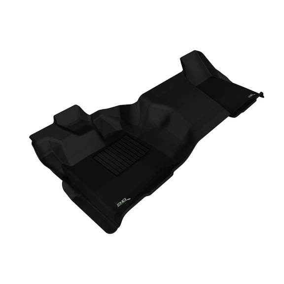 3D MAXpider - L1FR06611509 Front Row Custom Fit All-Weather Floor Mat for Select Ford Models - Kagu Rubber (Black)