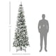 thumbnail image 5 of Árbol de Navidad HOMCOM pino delgado flocado en nieve 7.5 pies, 5 of 9