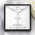 thumbnail image 2 of Guardian Angel Dad Memorial Dad Memorial Cross Necklace Sympathy Loss of Father Condolence Message Card, 2 of 20
