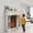 White + MDF + Wood+1, variant on LANKANG White Freestanding Fireplace Mantel Surround With Support Legs For Electric Fireplace