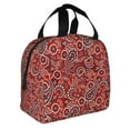 thumbnail image 2 of Balery Vintage Red Paisley Bolsa de Almuerzo Aislada – Caja de Almuerzo con Papel de Aluminio Grueso, Mantiene la Comida Fresca por 4 Horas, 2 of 8